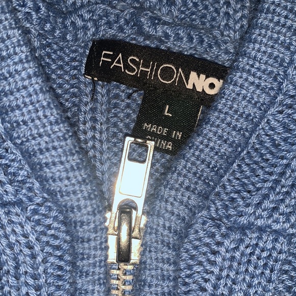 Knitted Blue Jacket - Picture 5 of 5